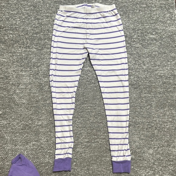 Custom purple pajama set popcorn appliqué monogram Eleanor size 12 - Picture 5 of 6